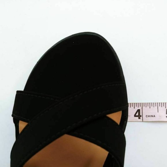 Top Moda Courtney Strappy Sandals Black 6.5 New - Picture 6 of 10